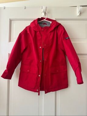 Kids osh kosh Red Hooded Jacket - Lightweight Rain Shell 5-6
